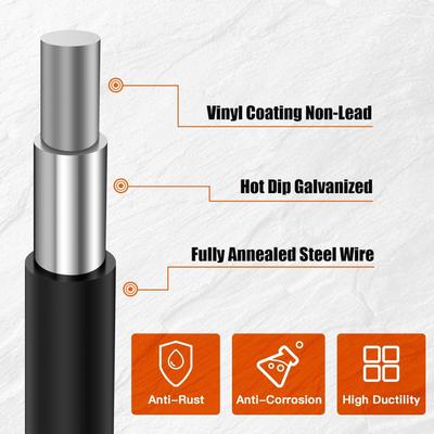 Show full view: LIZEVINC Vinyl Coated Hardware Mesh Cloth for Chicken Coop, Dog Fence & Garden Protection, Black, 36-in slide 3 of 7