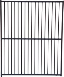 Lucky Dog European Style Dog Kennel Panel, Black, 6 x 5-ft