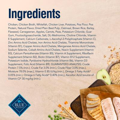 Show full view: Blue Buffalo True Solutions Digestive Care Formula Wet Dog Food, 12.5-oz can, case of 3 slide 6 of 13