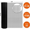 Show in main carousel: LIZEVINC Vinyl Coated Hardware Mesh Cloth for Chicken Coop, Dog Fence & Garden Protection, Black, 24-in slide 2 of 7
