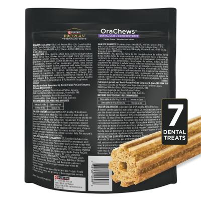 Show full view: Purina Pro Plan Veterinary Diets Orachews Large Low Fat Chicken Adult Dental Dog Treats, 7 count slide 3 of 10