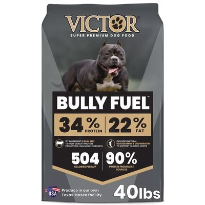 VICTOR VICTOR Bully Fuel High Protein Gluten-Free Beef & Chicken Dry Dog Food, 40-lb bag