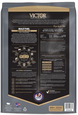 Show full view: VICTOR Bully Fuel High Protein Gluten-Free Beef & Chicken Dry Dog Food, 15-lb bag slide 4 of 11