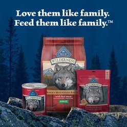 Blue Buffalo Wilderness Chicken & Salmon High-Protein Grain-Free Adult Canned Dog Food, 12.5-oz can, 3 count slide 2 of 9