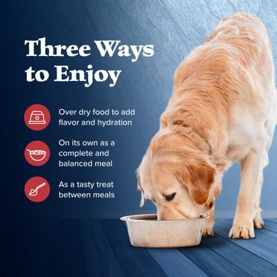 Show full view: Blue Buffalo Wilderness Wolf Creek Stew High-Protein & Grain-Free Hearty Beef in Gravy Wet Dog Food, 12.5-oz can, 3 count slide 8 of 12