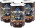 Blue Buffalo Wilderness Wolf Creek Stew High-Protein & Grain-Free Hearty Beef in Gravy Wet Dog Food, 12.5-oz...