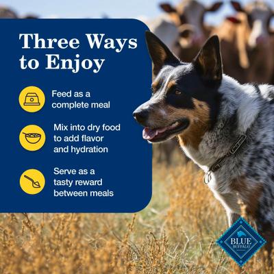 Show full view: Blue Buffalo Homestyle Recipe Healthy Weight Chicken Dinner with Garden Vegetables & Brown Rice Canned Dog Food, 12.5-oz can, 3 count slide 8 of 12