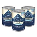 Blue Buffalo Homestyle Recipe Chicken Dinner with Garden Vegetables Senior Wet Dog Food, 12.5-oz can, 3 count