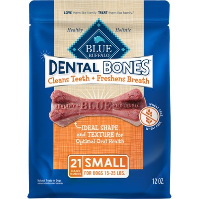Blue Buffalo Blue Buffalo Dental Bones Small All Natural Rawhide-Free Dental Dog Treats, 21 count