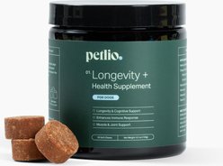 Petlio Longevity+ Chicken Flavored Soft Chew Health Supplement for Dogs, 30 count slide 1 of 9