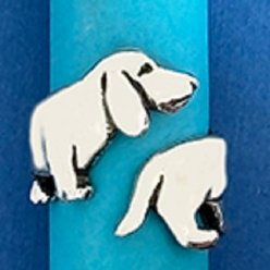 Basic Spirit Dachshund Wrap Ring, Silver