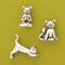 Show in main carousel: Basic Spirit Yoga Cat Miniature Set, Silver, 3 count slide 1 of 1