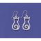 Show in main carousel: Basic Spirit Cat Dangle Earrings, Silver slide 1 of 1