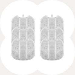 Happy & Polly Moonlight Smart Wireless Cat Water Fountain Replacement Filter, 71-oz, 6 count