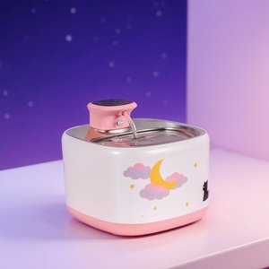 Happy & Polly Moonlight Smart Wireless Cat Water Fountain, 71-oz