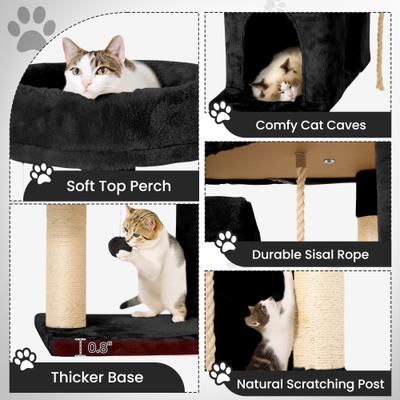TSCOMON Multi-Level 58-in Plush Cat Tree & Condo