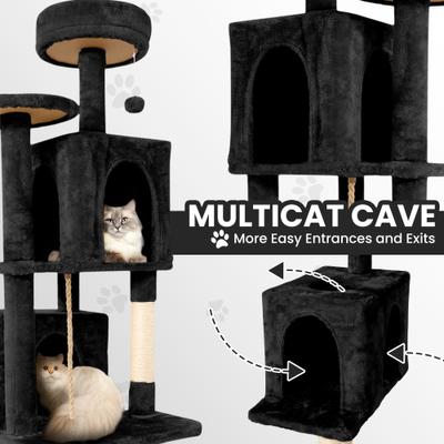 TSCOMON Multi-Level 58-in Plush Cat Tree & Condo