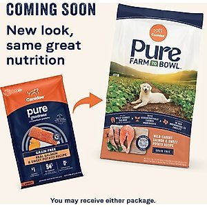 CANIDAE Pure Farm to Bowl Wild-Caught Salmon & Sweet Potato Recipe Dry Dog Food, 22-lb bag
