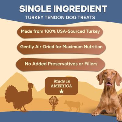 Show full view: Gaines Family Farmstead Turkey Tendon Chips Single Ingredient Dog Treats, 5-oz bag slide 5 of 8
