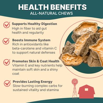 Show full view: Gaines Family Farmstead Sweet Potato Chips Single Ingredient Dog Chews, 8-oz bag slide 5 of 6