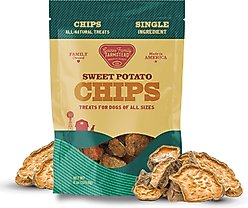 Gaines Family Farmstead Sweet Potato Chips Single Ingredient Dog Chews, 8-oz bag