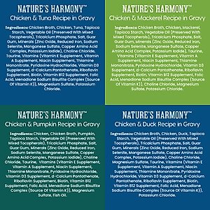 Solid Gold Nature's Harmony Variety Pack Grain-Free Shreds in Gravy Wet Cat Food, 3-oz can, case of 12