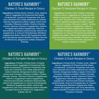 Show full view: Solid Gold Nature's Harmony Variety Pack Grain-Free Shreds in Gravy Wet Cat Food, 3-oz can, case of 12 slide 7 of 8