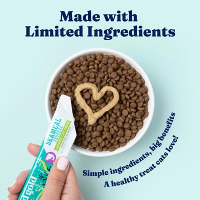 Show full view: Solid Gold SeaMeal Mousse Lickable Squeeze Tuna Skin & Coat Digestive & Immune Health Cat Treats, 4 count slide 6 of 12