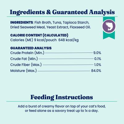 Show full view: Solid Gold SeaMeal Mousse Lickable Squeeze Tuna Skin & Coat Digestive & Immune Health Cat Treats, 4 count slide 10 of 12