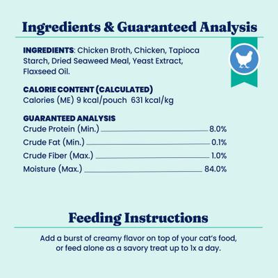 Show full view: Solid Gold SeaMeal Mousse Lickable Squeeze Chicken Skin & Coat Digestive & Immune Health Cat Treat, 30 count slide 9 of 12