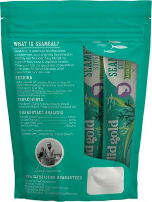 Show full view: Solid Gold SeaMeal Mousse Lickable Squeeze Variety Pack Skin & Coat Digestive & Immune Health Cat Treats, 6 count slide 10 of 10