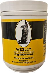 Wesley Nutraceuticals Cognitive Blend Powder Supplement for Dogs, 300-g jar