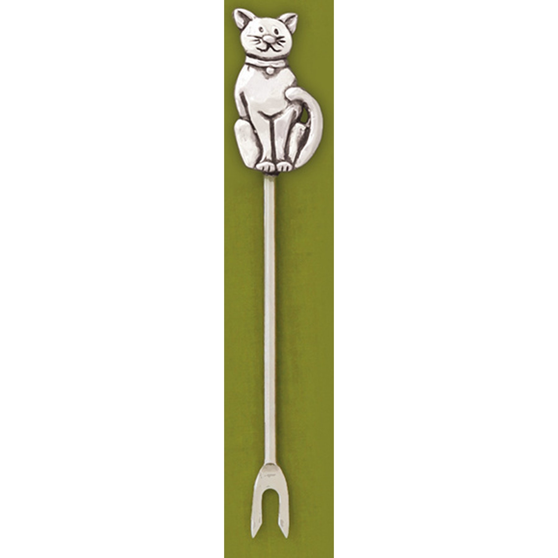 Basic Spirit Cat Hors D'Oeuvre Pick, Silver