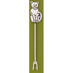 Basic Spirit Cat Hors D'Oeuvre Pick, Silver