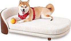 KZLAA Luxury Solid Wood Dog Bed with Legs, Small