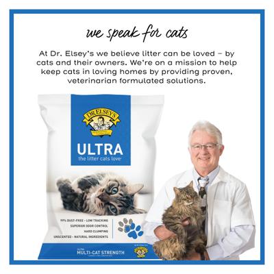 Show full view: Dr. Elsey's Ultra Unscented Clumping Clay Cat Litter, 20-lb bag slide 7 of 11