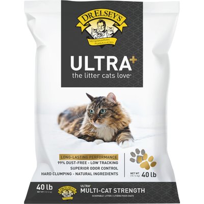 Dr. Elsey's Dr. Elsey's Ultra+ Clumping Clay Cat Litter, 40-lb bag