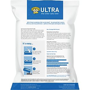 Dr. Elsey's Ultra Unscented Clumping Clay Cat Litter, 40-lb bag