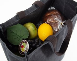 CB Station Personalized Waxed Market Tote Bag, Slate slide 2 of 7