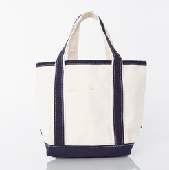 CB Station Personalized Handy Open Tote Bag, Navy
