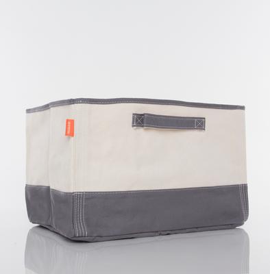 Show full view: CB Station Personalized Storage Tub, Gray, MiniDog slide 2 of 2