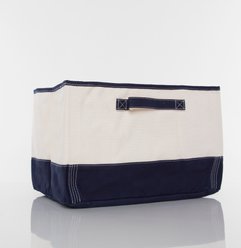 CB Station Personalized Storage Tub, Navy, Horseshoe slide 2 of 2