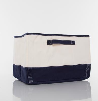 Show full view: CB Station Personalized Storage Tub, Navy, Horseshoe slide 2 of 2