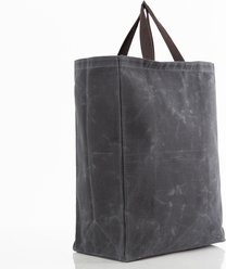 CB Station Waxed Market Tote Bag, Slate, Cat slide 2 of 4