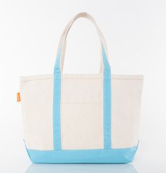 CB Station Personalized Classic Tote Bag, Baby Blue, Medium slide 2 of 7