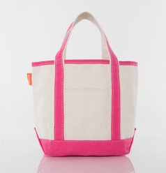 CB Station Personalized Handy Open Tote Bag, Hot Pink