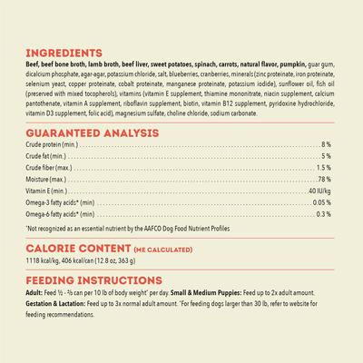 Show full view: ACANA Premium Pate Beef in Bone Broth Grain-Free Wet Dog Food, 12.8-oz, case of 12 slide 7 of 12