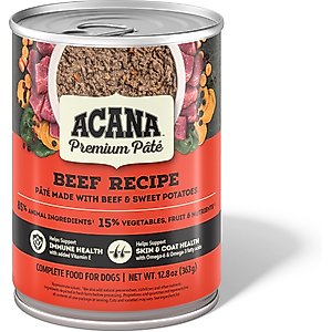 ACANA Premium Pate Beef in Bone Broth Grain-Free Wet Dog Food, 12.8-oz, case of 12
