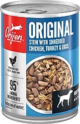 ORIJEN Real Meat Shreds Original Stew Wet Dog Food, 12.8-oz can, case of 12
