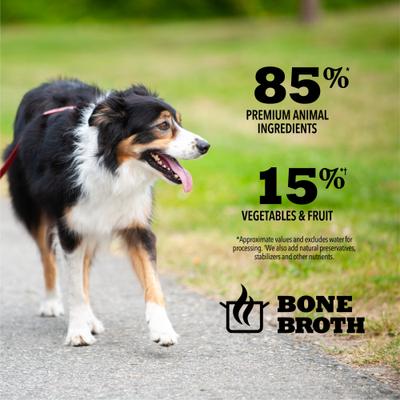 Show full view: ACANA Premium Chunks Beef in Bone Broth Grain-Free Wet Dog Food, 12.8-oz can, case of 12 slide 8 of 13